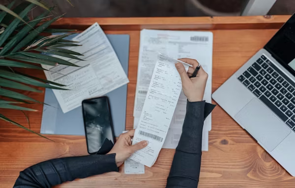 Cost of living with stroke stock image